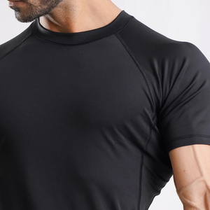 Nueva llegada gimnasio Fitness compresión camisetas para hombres personalizar hecho hombres gimnasio desgaste entrenamiento compresión camiseta 2026 - Product Image 5