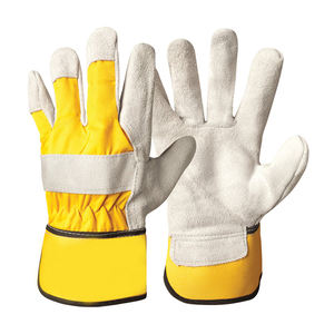 Gants de travail de gréeur de sécurité à usage intensif de la meilleure qualité Gants de travail de construction industrielle antidérapants en cuir de vache - Product Image 2