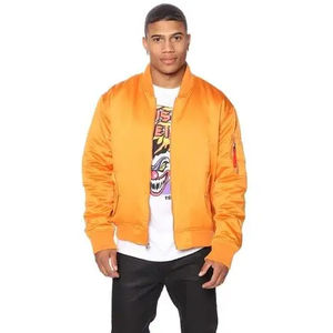 Nueva Chaqueta Bomber de Satén para Hombre, Invierno 2026, Impermeable, Cortavientos, Precios Razonables al por Mayor, Corte Regular - Product Image 1