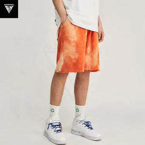 2025 New Arrival <b>Men's</b> Summer tie dye High Street <b>Shorts</b> Drawstring Ripped Old Washed Cotton <b>Sweat</b> <b>Shorts</b> <b>Mens</b> Distressed <b>Shorts</b> - Product Image 3