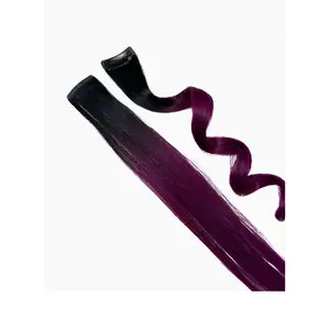 Beste Preise Ombre Magenta Streifen-Clip in Haarverlängerung mit 100 % nativem Remy-Haar von indischen Exporteurs