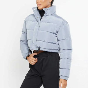 Veste matelassée courte pour femme, vente en gros, hiver, chaude, nouvelle mode élégante, design tendance, veste matelassée courte pour femme - Product Image 3