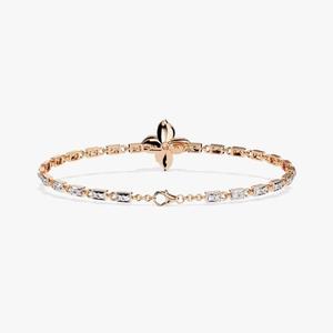 Bracelet de tennis classique en or 14K délicat Bijoux en diamant Moissanite Cadeau parfait pour les amateurs de bracelets de tennis - Product Image 4
