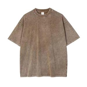 บุรุษผ้าฝ้ายล้างเสื้อยืดขนาดใหญ่Unisexแขนสั้นStreetwear Rap Hip Hopพื้นฐานTee Tops Tเสื้อ - Product Image 1