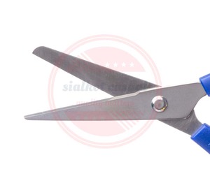 Ciseaux incurvés en acier inoxydable avec logo personnalisé avec manche en plastique | ciseaux de toilettage pour animaux de compagnie en gros pour chiens - Product Image 6