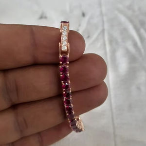 Moissanite Diamant Bijoux Bracelet 14k Or Véritable Bracelet Tennis Bracelet Pour Femmes Bijoux De Mode - Product Image 1