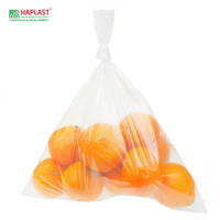 Fabrieks prijs Poly voedselverpakkingszakken met ritssluiting van gerecycled materiaal, transparant LDPE voor fruit, groenten en brood