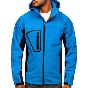 Chaqueta deportiva impermeable de alta calidad para hombre, cazadora transpirable Softshell Bomber con decoración bordada - Product Image 1