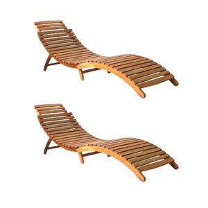 Chaises longues modernes au design simple super confortables pour piscine extérieure et meubles de plage lit de soleil chaise de plage en bois - Product Image 5