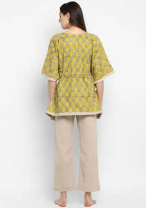 Nuevo Kaftán Boho Hippie 2026 para Mujer, Top de Playa de Manga Corta, Silueta Holgada y Sexy, Mini, Lavable, Ideal para Vacaciones - Product Image 4