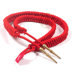 Aiguillette de uniforme gris con punta plateada, venta al por mayor, cordón de hombro personalizado, Aiguillette para uniformes náuticos - Product Image 4