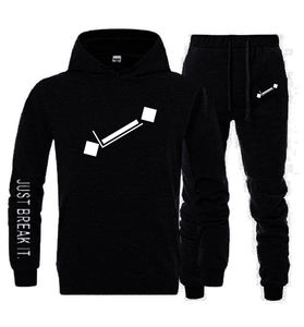 Conjunto Deportivo Personalizado de 2 Piezas para Hombre, Sudadera con Capucha y Pantalones de Felpa Elástica de Alta Calidad, Ropa Deportiva Casual - Product Image 2