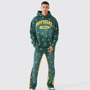 Nouveauté 2026 Ensemble de survêtement pour homme respirant 100% coton avec impression de logo personnalisée Vente en gros pour la saison hivernale en vente maintenant - Product Image 1