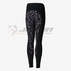Collants d'équitation pour dames avec soutien à la taille haute Pantalon souple et durable en tissu évacuant l'humidité à séchage rapide et à prise intégrale à vendre - Product Image 5