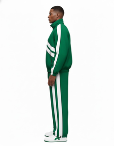 Ensemble de survêtement d'hiver imprimé à capuche unisexe, deux pièces, streetwear décontracté, tenue hip-hop, respirant, 100% coton, vêtements de sport, jogging - Product Image 3