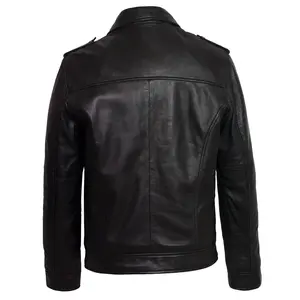 Chaqueta de Cuero para Motociclista, Roja, de Lujo, con Grabado en Relieve, Hecha a Mano, Abrigo de Cuero Genuino para Motocicleta - Product Image 4