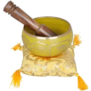 Cuenco de bronce pintado a mano más vendido, sonido de meditación elegante, regalo de negocios de alta calidad - Product Image 3