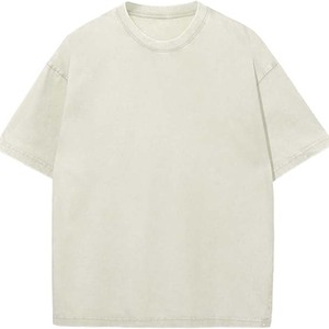 T-shirts décontractés pour hommes de qualité supérieure, en coton/polyester 100%, à motif uni, imprimé numériquement, coupe ample, tricotés - Product Image 1