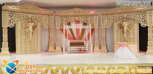 Ensemble de mariage Bollywood en FRP Haveli Mandap, le plus joli, Jodha Akbar, Mandap à l'extérieur, Maharani, événement de mariage - Product Image 5