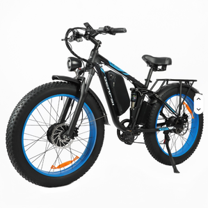 Vélo de montagne électrique tout-terrain à suspension intégrale avec moteur avant de 1000 W, pneus larges de 16 pouces, cadre en acier allié, batterie au lithium, vente chaude - Product Image 3
