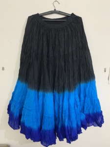 Falda gitana de Modal de algodón de 25 yardas teñida, larga sólida, Maxi Bohemia, Club de mujeres, corista, bailarina, actuaciones, trajes de escenario, estilo latino - Product Image 6