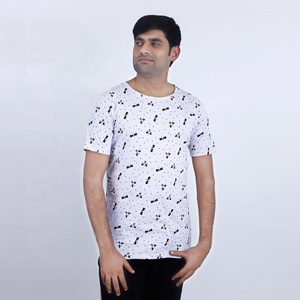 T-shirt en coton de haute qualité lettre imprimée à manches courtes respirant pour l'été Polyester impression personnalisée chemises pour hommes - Product Image 3