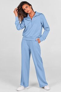 Conjunto Deportivo de Dos Piezas Ajustado de Alta Calidad para Mujer, Diseño Único, Traje para Sudar y Correr, Talla Grande, Ropa de Invierno - Product Image 3