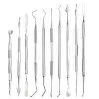 Haute qualité choix dentaires à Double extrémité polymère poterie argile outil de sculpture cire Durable modélisation outils de sculpture ensemble industriel