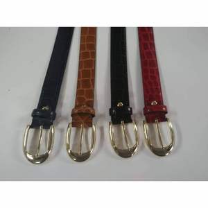 Hot Selling Genuine Cow Hide <b>Leather</b> <b>Belt</b> with Stainless Steel Skull Buckle Solid Pattern Lightweight Eco-Friendly Casual Design - Product Image 1