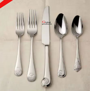 unique look golden finished metal stainless steel cutlery with flower design <strong>handle</strong> for hotel restaurant and bar - Product Image 3