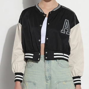 Meilleure qualité femmes Varsity vestes 100% coton laine Top qualité souper doux confortable Baseball Letterman veste pour femmes - Product Image 2