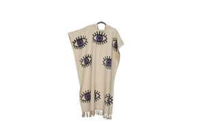 Turkish <b>Poncho</b> Beachwear Bad Eye Cotton Fabric <b>Cape</b> Quick Drying Patterned Standard Size <b>Women</b> Men Large Comfortable Washable - Product Image 4