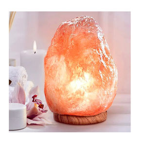 Lampe au sel de l'Himalaya de la meilleure qualité 1-2KG lampe à sel rose naturel lampe à sel Style Feng Shui sculptée à la main lampe au sel naturel - Product Image 4