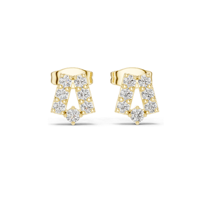 Boucles d'oreilles en diamant de laboratoire 0,37 CT, lettre A, clarté VVS-VS EF, or 18 carats, 14 carats, 10 carats et argent 925, or rose, or jaune, or blanc - Product Image 3
