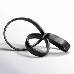 Figurine noire moderne Centre de table artistique fabriqué à la main Accent décoratif de luxe unique et frappant - Product Image 6