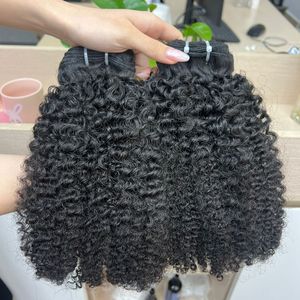 Venta al por mayor para Kinky Curly Large Stock Alta calidad 100% Cabello humano virgen Extremos dibujados dobles para todos los colores de cabello - Product Image 1
