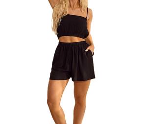 กางเกงขาสั้นกีฬาสำหรับผู้หญิงกางเกงขาสั้นแฟชั่นใหม่ติดโลโก้ออกแบบได้ตามต้องการ - Product Image 1