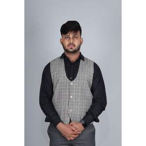 Veste en laine pure designer laine marine hommes vestes sexy manteau gilet sexy manteau pour hommes à la mode - Product Image 6