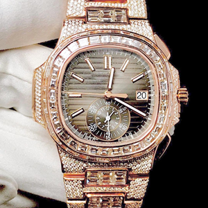 Alta calidad Hip Hop personalizado Iced out Moissanite Diamond Watch para hombres VVS Diamond Watch Gift - Product Image 2