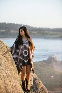 Ropa de playa de verano abstracta holgada étnica vibrante impresa ligera de alta calidad Kaftan impreso para mujer - Product Image 3