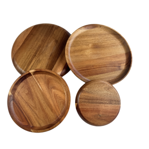 Plateau de service jetable en bois naturel pour collations et boissons, commande en gros de 100 pièces avec couleurs personnalisées et style classique - Product Image 5
