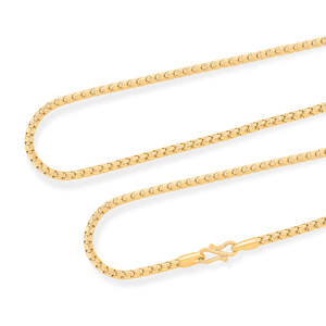 สร้อยคอโซ่ทองคำแบบเรียบหรูสำหรับทุกเพศ รุ่นมาเจสติก เบนด์ - Product Image 4