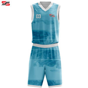 ชุดบาสเก็ตบอลสำหรับผู้ชายเสื้อบาสเก็ตบอลชุดกีฬาแบบสั่งทำชุดบาสเก็ตบอลผ้าโพลีเอสเตอร์ระบายอากาศได้ดีแห้งเร็ว - Product Image 5