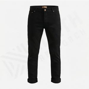 Pantalones Chinos de Cintura Alta Personalizables para Hombre, de Algodón y Felpa, Lavado Vintage, Estilo Urbano, Rectos, con Rayas Curvas, OEM - Product Image 1