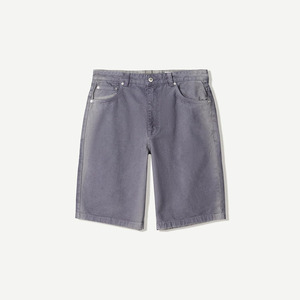 กางเกงยีนส์ขาสั้นวินเทจสำหรับผู้ชาย คุณภาพสูง ความยาวระดับเข่า ผ้ายีนส์ฟอก 100% รับสกรีนโลโก้ - Product Image 3