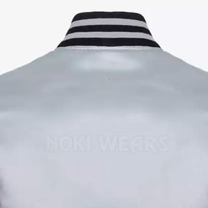 Vente directe d'usine veste Letterman en satin veste d'hiver Letterman en satin respirant de qualité supérieure - Product Image 6
