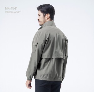 เสื้อแจ็คเก็ตไนลอน88% + 12% สแปนเด็กซ์แบรนด์เกาหลี, เสื้อแจ็กเก็ตทำงานซิปด้านหน้า - Product Image 3