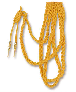 Aiguillette cordón oficiales uniformes Cordón de hombro nuevo diseño aiguillette hombro MOQ personalizado Durable Aiguillettes proveedores - Product Image 3
