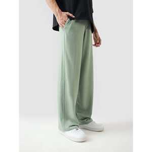 กางเกงคาร์โก้สีเขียวเซจทรงหลวม สไตล์ลำลอง เอวยางยืด ระบายอากาศได้ดี ผ้าสแปนเด็กซ์ ทรงตรง ไซส์ XL สำหรับผู้ชาย เหมาะสำหรับฤดูหนาว - Product Image 3