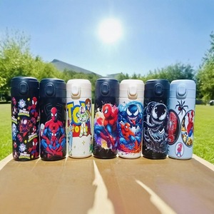 Termo de Vacío con Dibujos Animados de <span class=keywords><strong>Spiderman</strong></span>, <span class=keywords><strong>Taza</strong></span> de Agua Aislada de Doble Pared, Vaso de Café de 420 ml - Product Image 6